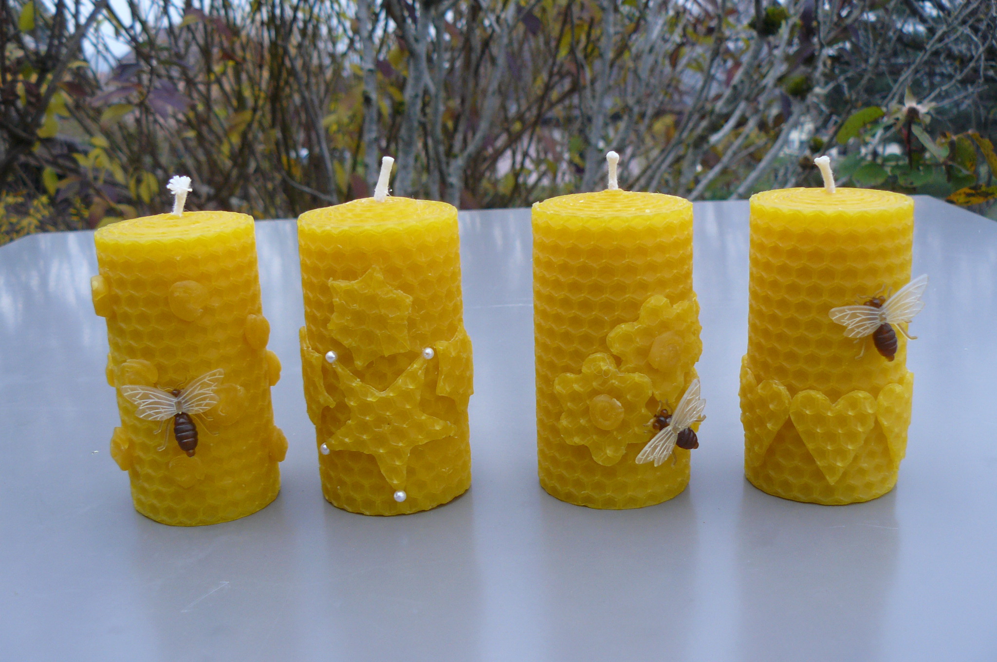 Bougies roulées en cire d'abeille, 6+ (Gland) - Parentville