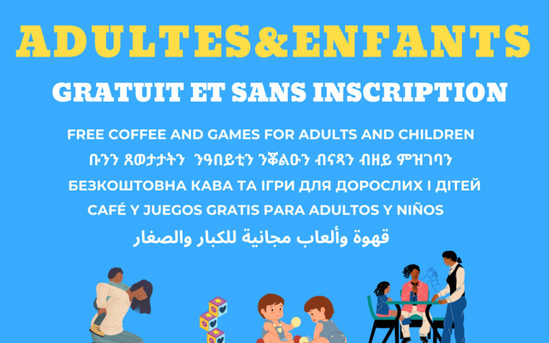 Café-jeux adultes et enfants gratuit, 0-12 ans (Eaux-Vives)